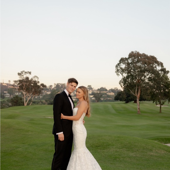 Love by Pnina Tornai lace strapless mermaid gown Style #14914T - Picture 12 of 15